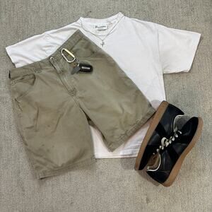 Vintage Y2K Surf Style Tan Wrangler Baggy Shorts